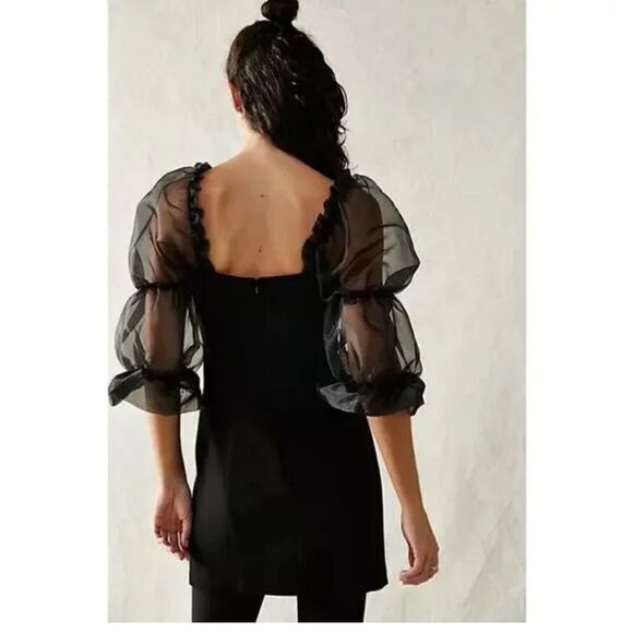 Amanda Uprichard dress black Tia - Picture 4 of 8